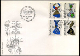 Liechtenstein - FDC - Interpex New York 1971 - FDC