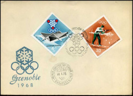 Magyar Posta  - FDC - Olympic Games Grenoble 1968 - Inverno1968: Grenoble