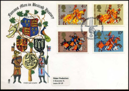 Great-Britain - FDC - Famous Men In British History, King Henry V - 1971-1980 Decimal Issues