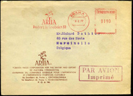 Cover To Marcinelle, Belgium - "ARTIA, Foreign Trade Corporation For The Import And Export Of Cultural Commodities" - Storia Postale