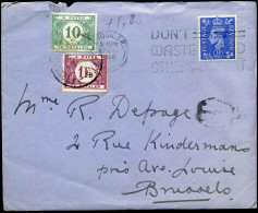 Cover Uit Engeland - Strafport / Taxe - TX33 + TX43 - Lettres & Documents