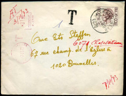 Cover Naar Brussel - Strafport / Taxe - - Lettres & Documents