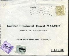 Cover - Strafport / Taxe - "Institut Provincial Ernest Malvoz, Liège" - Lettres & Documents