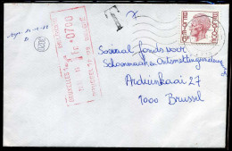 Cover Van Hoecke Naar Brussel - Strafport Stempel Brussel 07.00 - Lettres & Documents