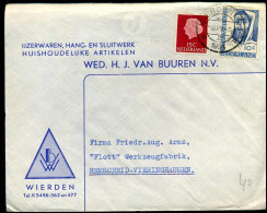 Cover Naar Remscheid, Duitsland "Wed. H.J. Van Buuren N.V., Ijzerwaren, Hang-en Sluitwerk, Huishoudelijke Artikelen" - Covers & Documents