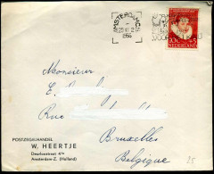 Cover Naar Brussel, België - "Postzegelhandel W. Heertje, Amsterdam" - Covers & Documents