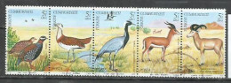 9520-SERIE COMPLETA TURQUIA FAUNA SALVAJE 1979 Nº 2270/2274 - Gebruikt