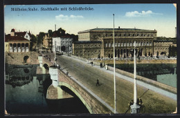 AK Mülheim /Ruhr, Stadthalle Mit Schlossbrücke  - Muelheim A. D. Ruhr