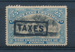 BELGIAN CONGO POSTAGE DUE  HANDSTAMPED TAXES COB TX4 LH - Neufs