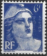 FRANCE N° 720 6F BLEU VIOLET HAUT DU 6 COLORE ET L AU LIEU DE FR NEUF SANS CHARNIERE - Unused Stamps