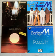 Vinyles - 3 Maxi 45T De Boney M Et 1 Album De ABBA - Disco & Pop