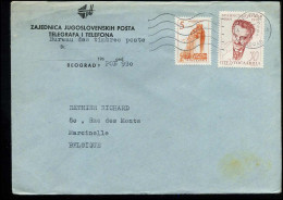 Cover From Yugoslavia To Marcinelle, Belgium - Briefe U. Dokumente