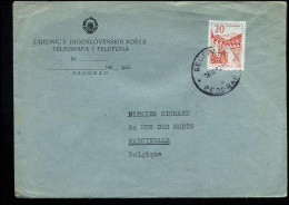 Cover From Yugoslavia To Marcinelle, Belgium - Cartas & Documentos