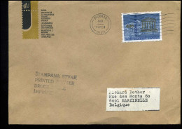 Cover From Yugoslavia To Marcinelle, Belgium - Storia Postale