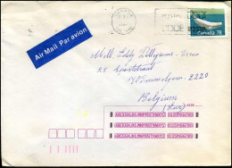 Cover To Wommelgem, Belgium - Storia Postale