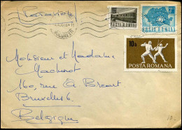 Cover To Brussels, Belgium - Cartas & Documentos