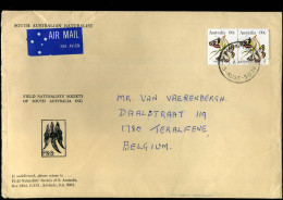 Cover To Teralfene, Belgium - 'South Australian Naturalist' - Storia Postale