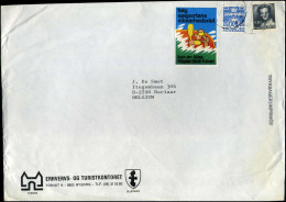 Cover To Berlaar, Belgium - 'Erhvervs- OG Turistkontoreet, Nyborg' - Posterstamp - Cartas & Documentos