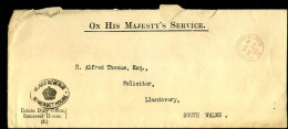 Cover To Llandovery - "On His Majesty's Service' - Lettres & Documents