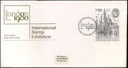 UK - FDC - London 1980, International Stamp Exhibition - 1971-1980 Decimal Issues