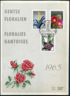 Herdenkingskaart / Souvenir - Gentse Floraliën 1965 - 1315/17 - Cartes Souvenir – Emissions Communes [HK]