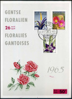 Herdenkingskaart / Souvenir - Gentse Floraliën 1965 - 1315/17 - Cartas Commemorativas - Emisiones Comunes [HK]