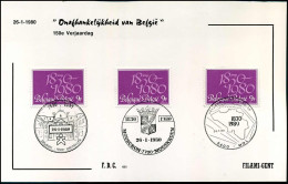 FDC Filami  - 1961 - 150 Jaar Onafhankelijkheid Van België - 1971-1980