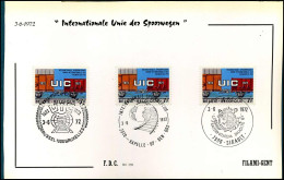 FDC Filami  - 1626 - Internationale Unie Der Spoorwegen - 1971-1980