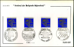 FDC Filami  - 1609 - Verbond Der Belgische Nijverheid - 1971-1980