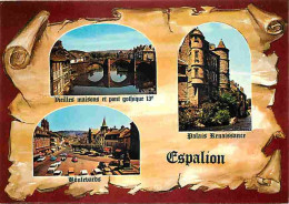 12 - Espalion - Multivues - Automobiles - CPM - Voir Scans Recto-Verso - Espalion