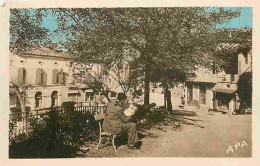 82 - Monclar De Quercy - Un Coin De La Promenade - Animée - Colorisée - CPA - Voir Scans Recto-Verso - Montclar De Quercy