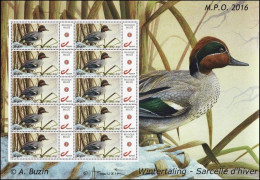 DUOSTAMP/MYSTAMP** - Sarcelle D'hiver / Wintertaling / Winter Blaugrün / Winter Teal - MPO - BUZIN - Canards