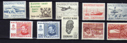 Groenland (1976-78) -  Margrethe II - Transports - Ours - Activites - Neufs** - MNH - Unused Stamps