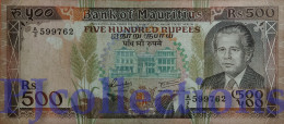 MAURITIUS 500 RUPEES 1988 PICK 40a AVF - Mauritius