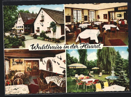AK Datteln, Café-Restaurant Waldhaus In Der Haard, Aussen- Und Innenansicht  - Datteln