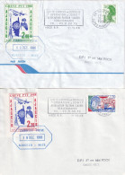 France Grève Ajaccio 1988 - 2 Lettres - TB - Documents