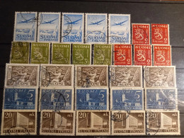 OLDER FINLAND Lot - 6x5 Used Stamps From The Early 1900's - Verzamelingen
