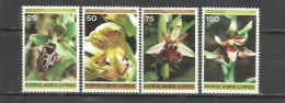 9553-SERIE COMPLETA CHIPRE 1981 Nº 547/550 FLORA FLORES VEGETALES - Used Stamps