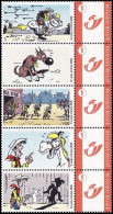 DUOSTAMP/MYSTAMP** - Morris: Lucky Luke - Jolly Jumper - Rantanplan - Daltons - Bande De La Feuille/Band Van De Blad - Philabédés (cómics)