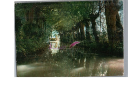 MAILLEZAIS 85 - Promenade En Barques Au Pied De L'abbaye Saint Pierre Fossé De La Vergnée - Maillezais