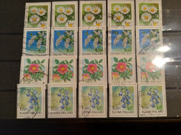 FINLAND - 4x5 Flower Definitives From The 1990's - Verzamelingen