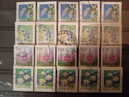 FINLAND - 4x5 Used Flower Stamps From The 1990's - Verzamelingen