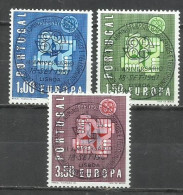 9559-SERIE COMPLETA PORTUGAL SERIE EUROPA 1961 Nº 888/890 MATASELLOS ESPECIAL - Used Stamps