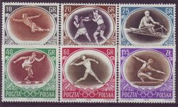 POLAND 984-989,unused - Sommer 1956: Melbourne