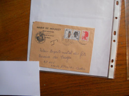 Lettre Taxée De La Mairie De Moussey - 1960-.... Brieven & Documenten