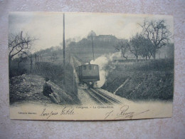 Train / Trein / La Crémailllère / Langres, France - Kabelbanen