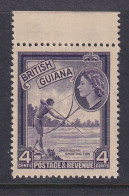 British Guiana: 1954/63   QE II - Pictorial   SG334ab     4c  Deep Violet    MH - Guyana Britannica (...-1966)