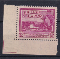 British Guiana: 1954/63   QE II - Pictorial   SG344a     $2   Reddish Mauve      MH - Guyana Britannica (...-1966)