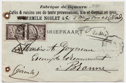 59 - B21192CPA - VIEUX CONDE - Carte Publicitaire Non Illustree Commerciale EMILE NOBLET - Assez Bon état - NORD - Vieux Conde