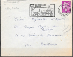 Curiosité 86 Montmorillon 1-7 1968  " Tête Bêche Timbre à Date Renversé - Storia Postale